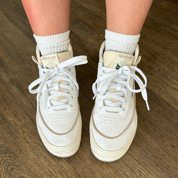 Reebok Club C Geo Mid - Green Detail - Picture 5 of 11